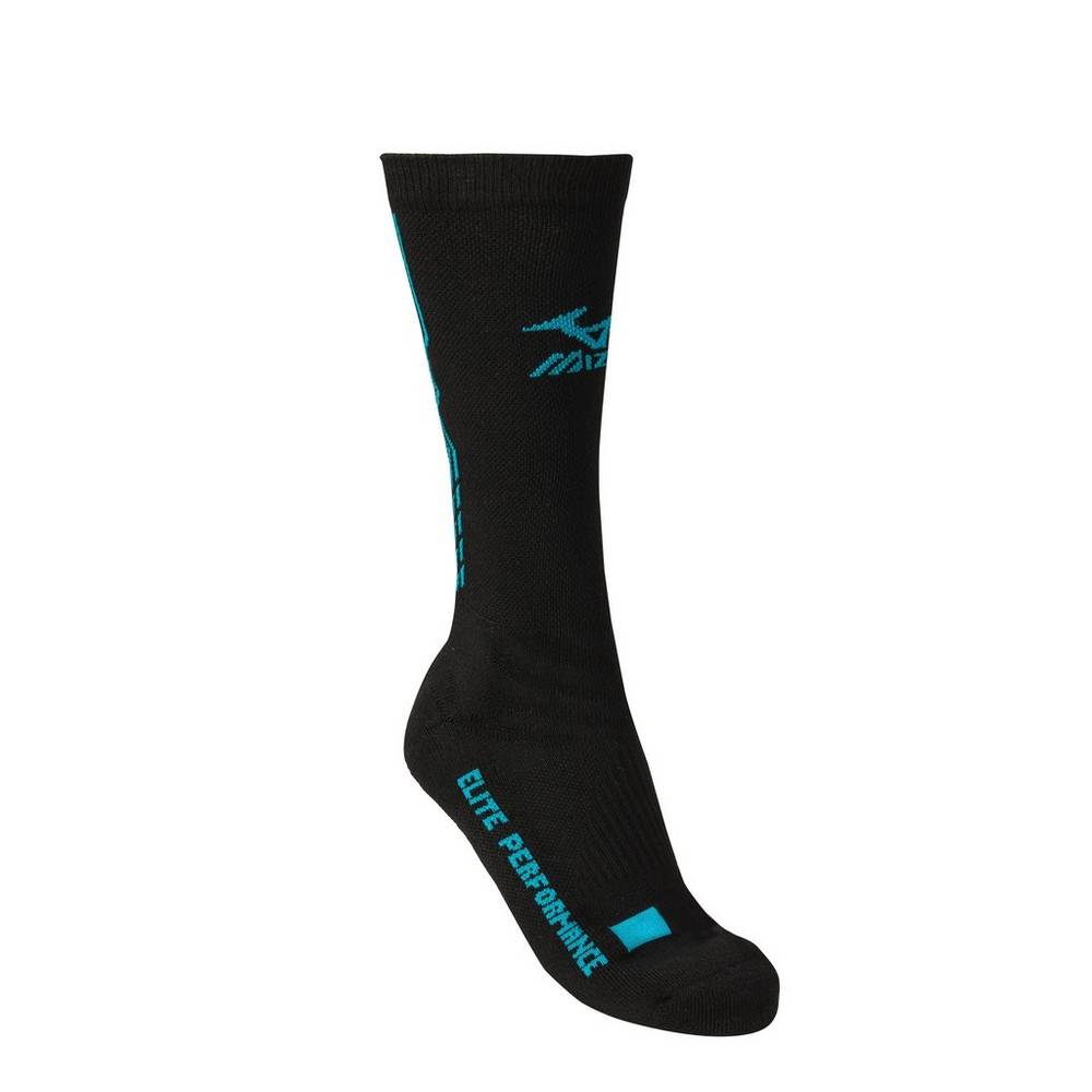 Calcetines Mizuno Legacy Crew Hombre Negras/Azules Baratas NMOE-82056